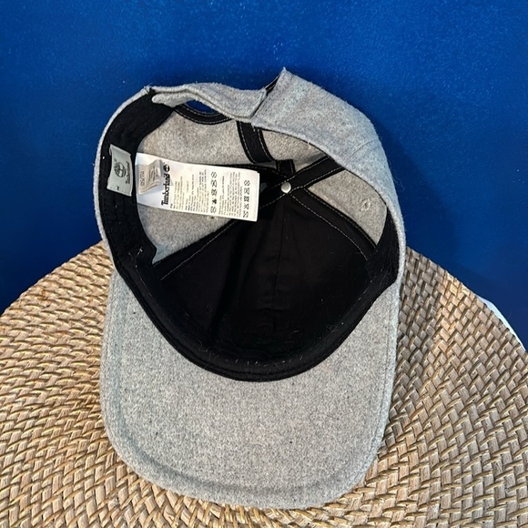 Men’s Timberland Gray Wool Blend Velcro Adjustable Strap Ball Cap - One Size - Picture 6 of 9